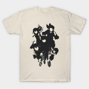 Bell Hestia Welf Liliruca and Ais from Is It Wrong to Try to Pick Up Girls in a Dungeon IV or Dungeon ni Deai wo Motomeru no wa Machigatteiru Darou ka 4 Anime in a Cool Awesome Minimalist Design T-Shirt